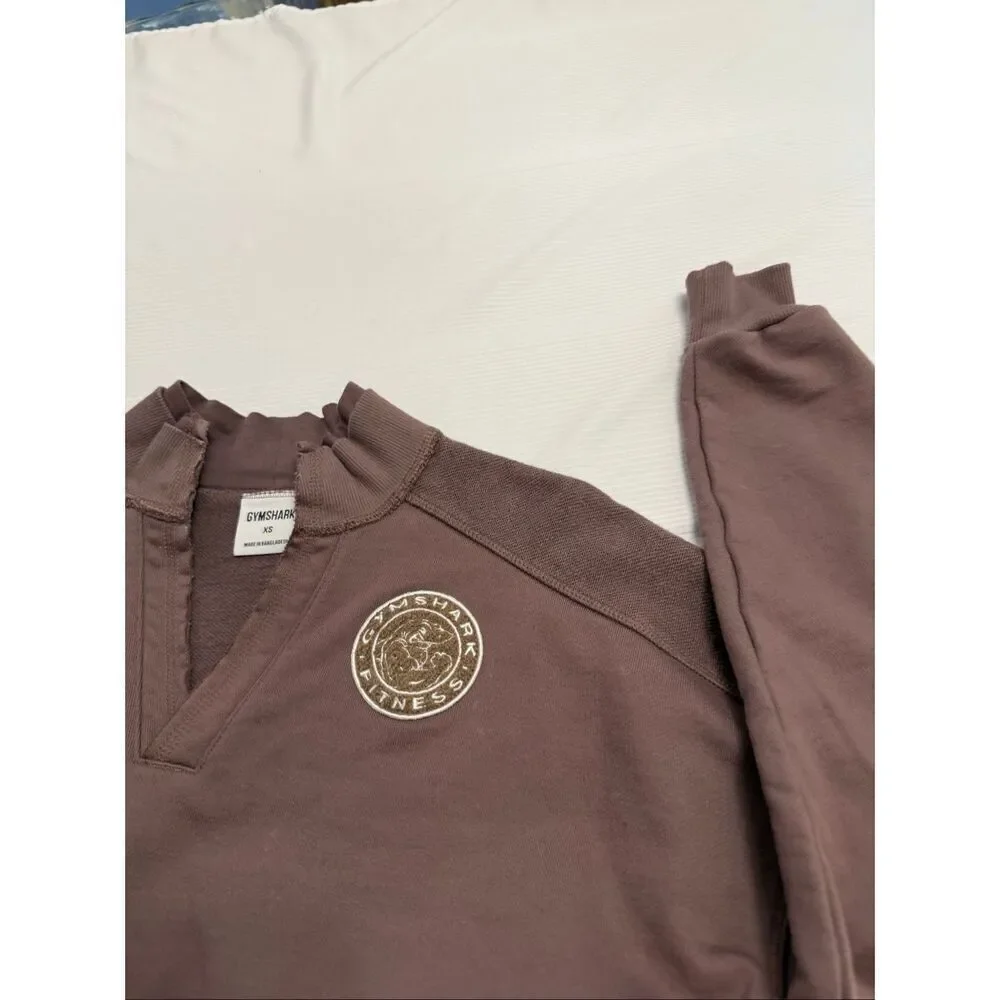 Gymshark Legacy Brown Oversized Sweatshirt Pullover Size XS